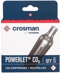 Crosman 12-gram Powerlet CO2 Cartridges 5 Count