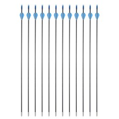 54″ Takedown Recurve Bow RH + 12 Fiberglass Arrows Archery Hunting Target Set