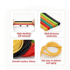 1M-10M Natural Elastic Latex Rubber Band Tube for Hunting Slingshot Catapult