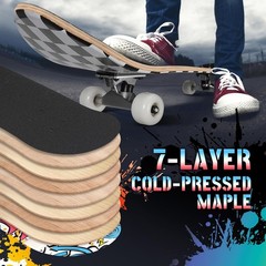 Pro Complete Skateboards for Beginners Girls Boys Kids Youths Teens Adults 31…