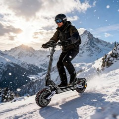 2400W Electric Scooter for Adults 43Miles 40MPH 11»Off-Road Fast E-Scooter