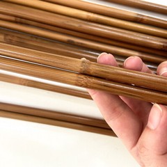 100pcs Archery 33in/84cm 50-55lbs Bamboo Shafts DIY Arrows with Spine Rate Shoot