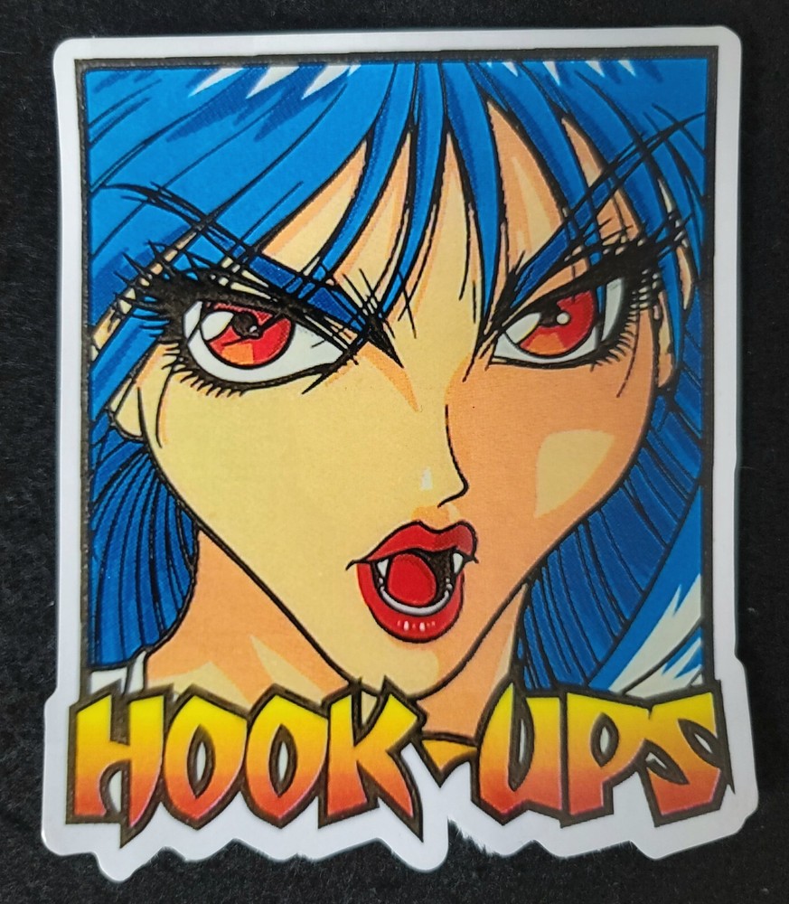 HOOK UPS STICKER VINTAGE «MY VAMPIRE BEAUTY» 3 3/8 X 4 1/8″ GLOSSY