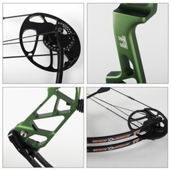 TOPOINT Compound Bow 19-70lbs Adjustable 320FPS Adult Archery Hunt Target Shoot