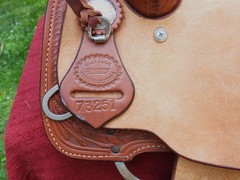 Billy Cook Saddlery Greenville Texas Western Roping Tooled Leather Saddle SZ 16