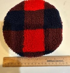 FRESH LIDS INC RED BLACK BUFFALO PLAID SHERPA BEANBAG 7” GAME TOSS CORN HOLE TOY
