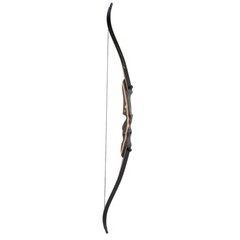 Archery 62″ Takedown Recurve Bow 20lbs-50lbs Wooden Riser Hunting Carbon Arrows