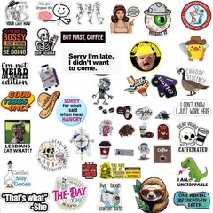 200 PCS Stickers for Adults Funny for Water Bottle, Laptop, Helmet, Cars, To…
