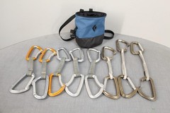 8 Double Climbing Carabiners BLACK DIAMOND CAMP & CHALK BAG