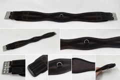 45in Western Horse Cinch Girth Brown Contoured Double Roller Buckle Tack