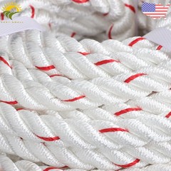 5/8in×120ft Double Braid Polyester Rope 1790lbs Breaking Strength Strong Pulling