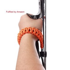 SOPOGER Archery Bow Wrist Sling Adjustable Hunting Strap Braided Orange