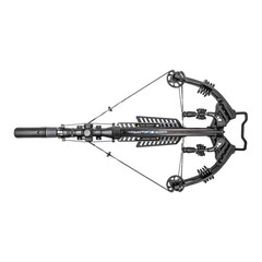 Killer Instinct Burner 415 FPS Crossbow Package Gray Camo