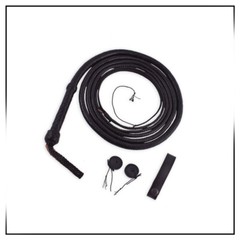 Black Kangaroo Leather Bullwhip 04 to 10 feet Long Handmade Leather Bullwhip