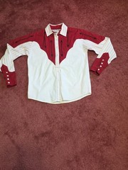 VTG / Modern Women WESTERN Shirt Lot (5) Small L/s Adobe Rose Rockmount ++ Vgc