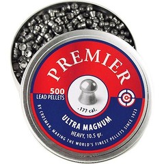 Crosman .177 ULTRA MAGNUM DOMED PELLETS 500 each 10.5 GRAIN Round Can USA Made
