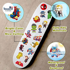 200PCS Cool Character Stickers for Water Bottles Skateboard Luggage Laptop Bumpe