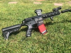 Airsoft AEG KRYTAC M4 CNC Machined Aluminum Sharpshooter Drop Stock Adapter