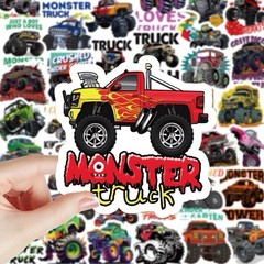 30Pcs Random Cool Monster Truck Car Waterproof Stickers Truck Party Favors Gift