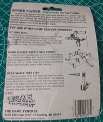 Vintage Game Tracker Spare Finger Bow Hunting Archery Adjustable Arrow Holder