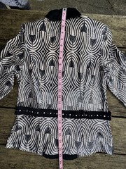 Hobby Horse Limited Edition Women’s Western Metallic Show Shirt B&W Medium