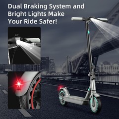 CDDBIKK V8 Adult Electric Scooter 350W High Speed 19MPH Long Range 30KM 10.5AH