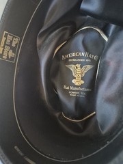 AMERICAN HAT CO. FELT COWBOY HAT & HAT PROTECTER THE HAT STORE TEXAS SIZE 7 1/2