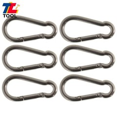 12 × Spring Snap Hook Carabiner Clips, Set Of 12 264 Lbs 304 Stainless Steel