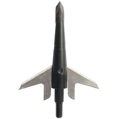 100 Grain 1.75-Inch Cut Broadhead (Set of 3), Large, Black