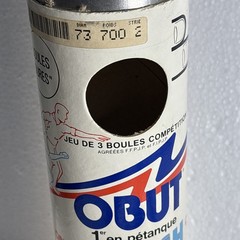 Vintage OBUT Bocce Ball La Boules “Match 700”. S34. 73mm 700 Poids