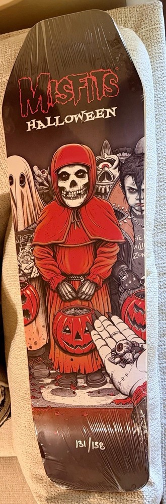 Rare Coffin Shaped Halloween Misfits Skateboard Deck Samhain Danzig AFI #131/138