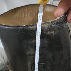 Dehner Custom Equestrian Riding Tall Boots Mens Black Leather Vintage Size 17″
