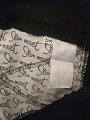 Ovation Black Full Seat Breeches – 32 Slim Secret front lining