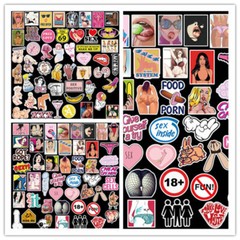 96Pcs Adult Sticker Bomb Vinyl Laptop Water Bottle Luggage Sexy Girl Decals Pack