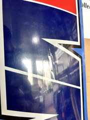 RARE 411VM Red/Blue logo skateboard Deck