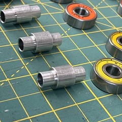 Mission Bearings [ 11 Swiss Orange + 5 Yellow ABEC 7 + 8 Axles ] Roller Hockey