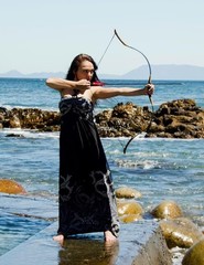 Hungarian Handmade Longbow Flagella Recurve 20-110LBS