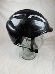 OVATION Protege Equestrian Riding Helmet Carbon Fiber Graphite M/L 57-58cm Gray