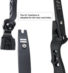 Standard ILF Bow Takedown Recurve Bow 62″ Outdoor Hunting Practice 25-60LBS RH