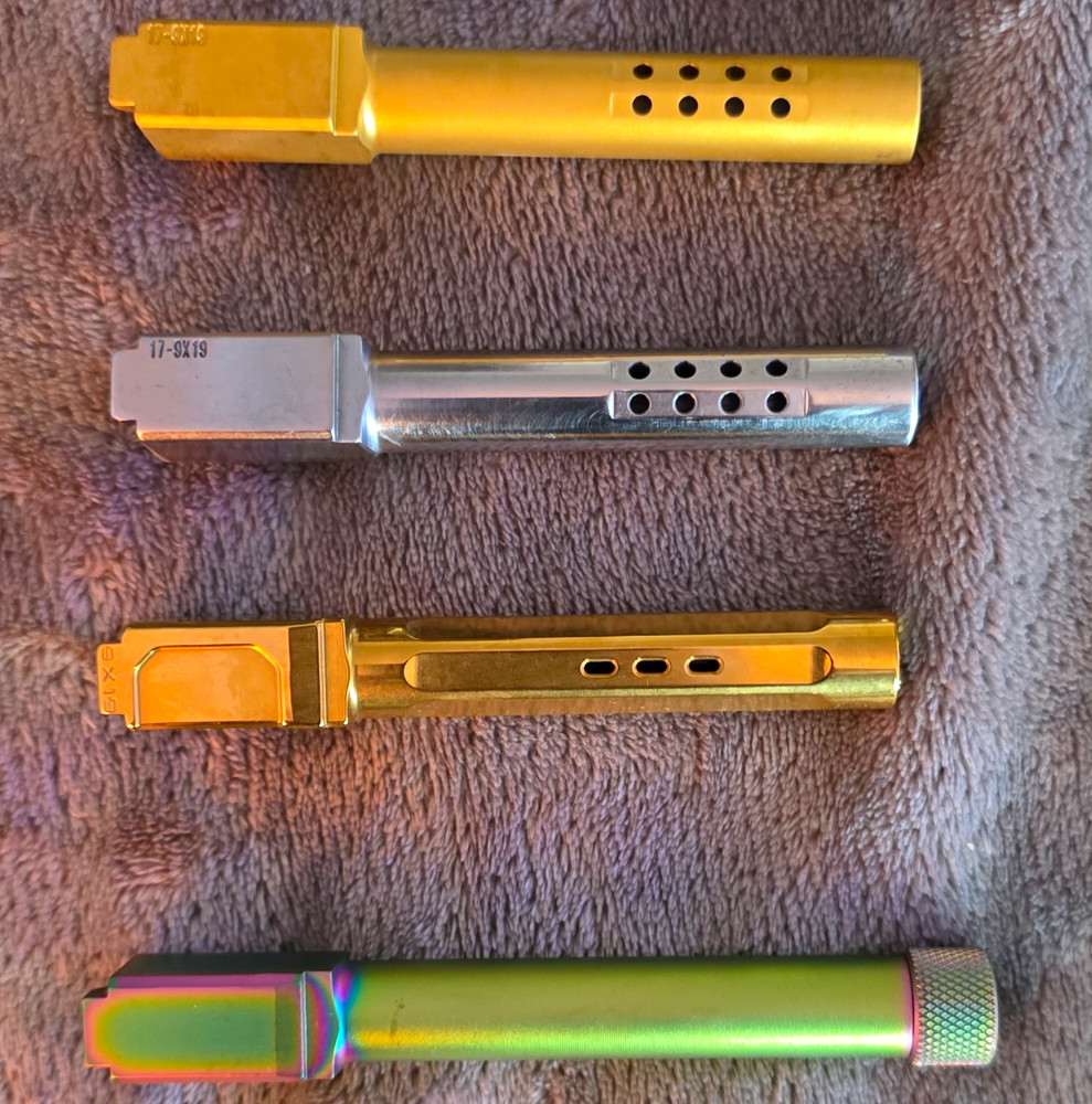 Tacdom Barrels G17 3 Are Ported and The Chameleon Coated Is Threaded