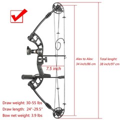 AMEYXGS Archery Compound Bows Kit Draw Weight 30-55 lbs Hunting Bow IBO 310fps A