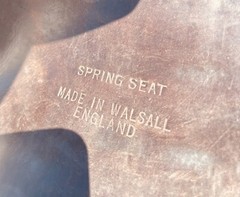 16.5” Antill Saddlery Spring Seat English Jumping Saddle Leather Walsall England