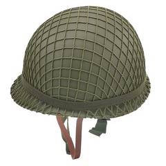 WWII US Army M1 Helmet, WW2 Gear, Helmet Metal Steel Shell Medium, green