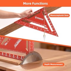 Aluminum Alloy 12in Carpenter Square and 12in Zinc-Alloy Combination 12+12 inch