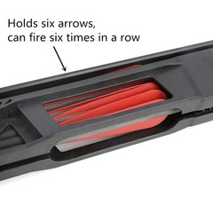 Archery Rapid Bow Shooter Launcher 6 Arrows Laser Compound Recurve Bow Hunting