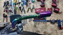 Colorful Exhaust With Muffler For Predator 196cc 212cc GX160 GX200 Go Kart Mini