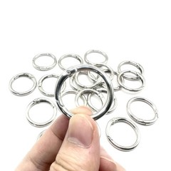 20 Pack 1 Inch Carabiner Clip, Spring O Rings Metal Alloy Purse Clip, Round K…