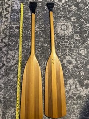 Vintage NAVAJO BRAND Wood Canoe Paddles Set Of 2 Size 41” Long