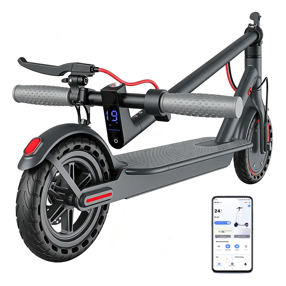 Electric Scooter Adults 350W 19MPH 15 Mile Range 8.5″ APP Control