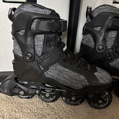 Powerslide Phuzion Radon Black White 80 Men Inline Skates Size 10 M Size 11 W US